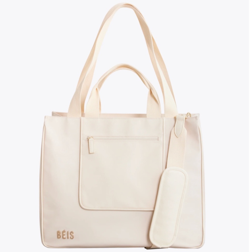 NEW Beis, The East To West Tote  in Beige